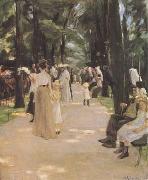 Max Liebermann The Parrot Walk at Amsterdam Zoo (mk09) oil